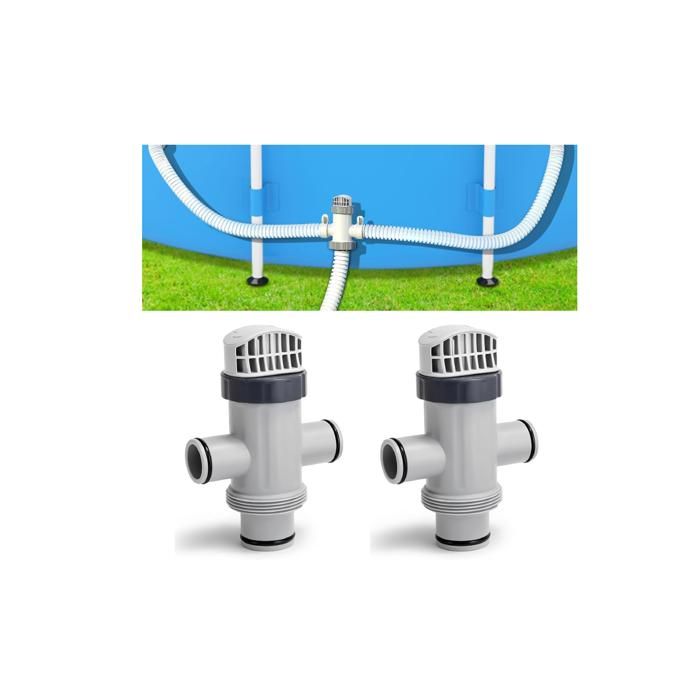 Lot De 2 Adaptateurs Pour Skimmer De Piscine 30 Mm 11238 B Et 80 Cm