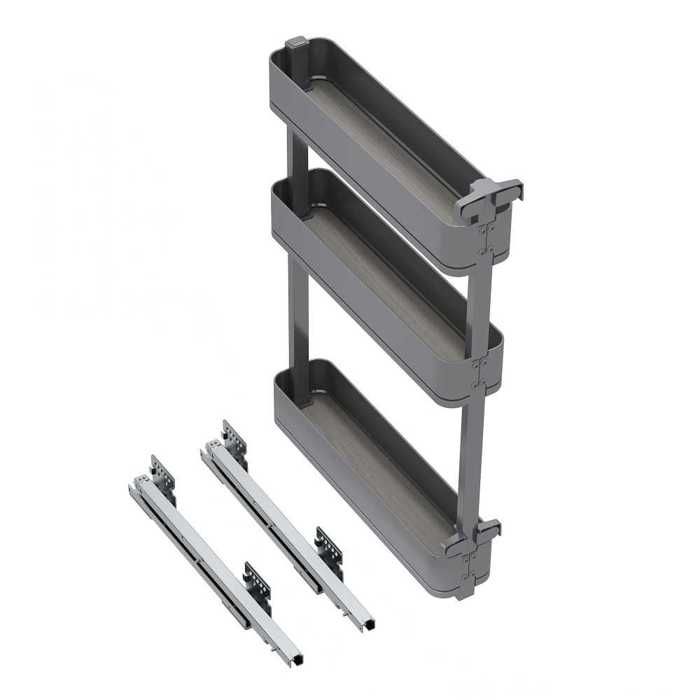 Porte-bouteilles latéral Emuca 8382035 Harmony extractible Porte-bouteilles latéral Emuca 8382035 Harmony extractible