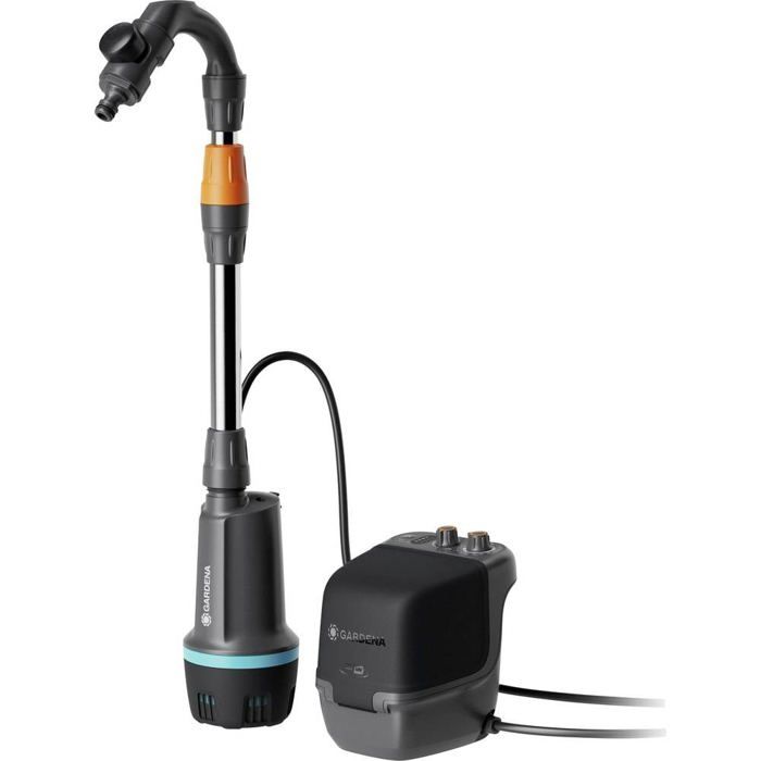 GARDENA Akku-Regenfasspumpe 2400 ComfortAutomatic 18V P4A solo Système de récupération des eaux de pluie 2400 l/h 1.8 m