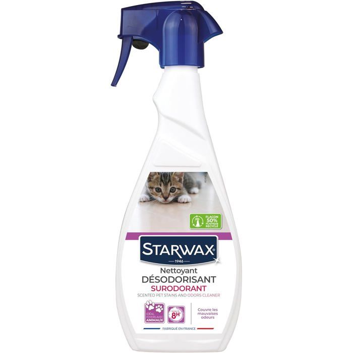 Meilleurs prix pour Nettoyant Désodorisant Surodorant Spécial Milieu Animal - Spray 500Ml Prêt A LEmploi - Nettoie Désodorise Et Masque Les Od[YD28]