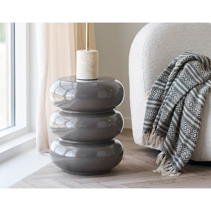 David - bout de canapé bubble - 44 cm - Marron David - bout de canapé bubble - 44 cm - Marron