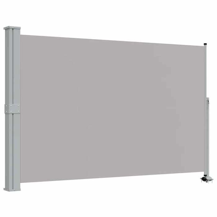 Moderne Auvent latéral rétractable de patio 160 x 300 cm Gris Voile dombrage @EU18467