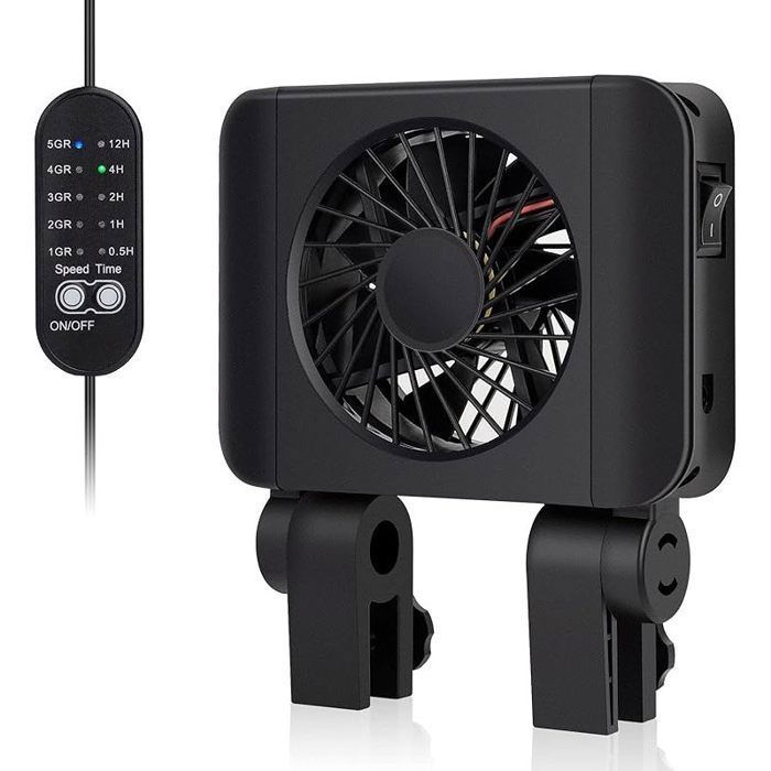 Ventilateur AquariumVentilateur de Refroidissement pour Aquarium Convient pour Bassin deau Douce Jusquà 30cm (1 Ventilateur)