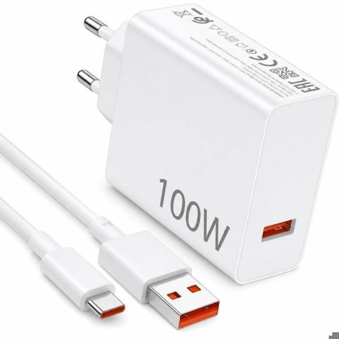 Chargeur rapide Pour Xiaomi 100W Turbo HyperCharge USB A câble USB C 1 m 6A Redmi POCO X7 Pro blanc Chargeur rapide Pour Xiaomi 100W Turbo HyperCharge USB A câble USB C 1 m 6A Redmi POCO X7 Pro blanc