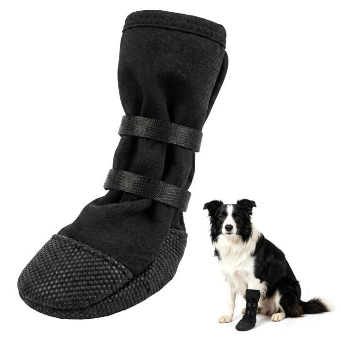 Imperméables Protection Patte Chien  Chaussette Chien Protection Plaie Polyvalentes  Empêchent Protege Coussinet (L)