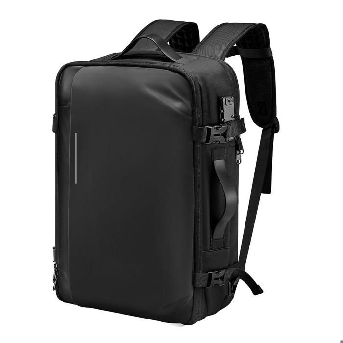 65 L Sac à dos de voyage sous vide extensible compression sans pompe avec serrure TSA pour voyageurs
