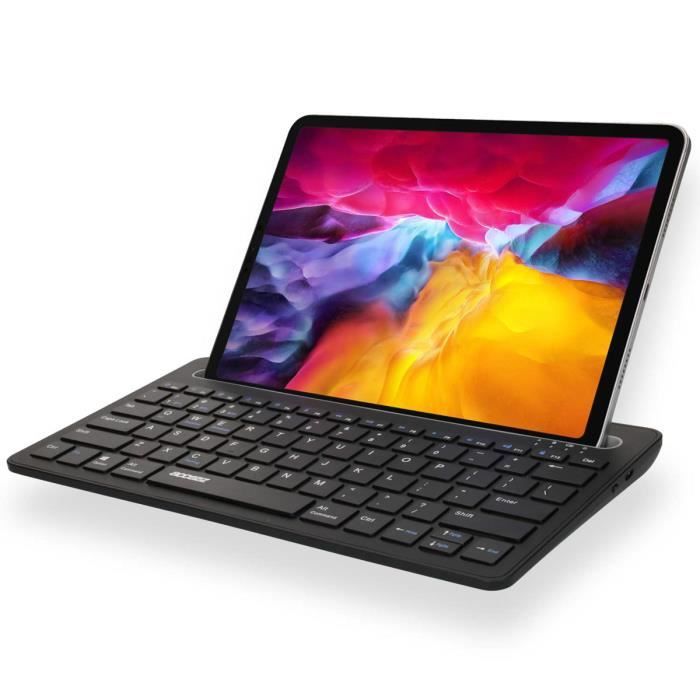 Housse Néoprène Clavier Logitech K480/K380 & Arteck HB030B - Protection Noire Robuste
