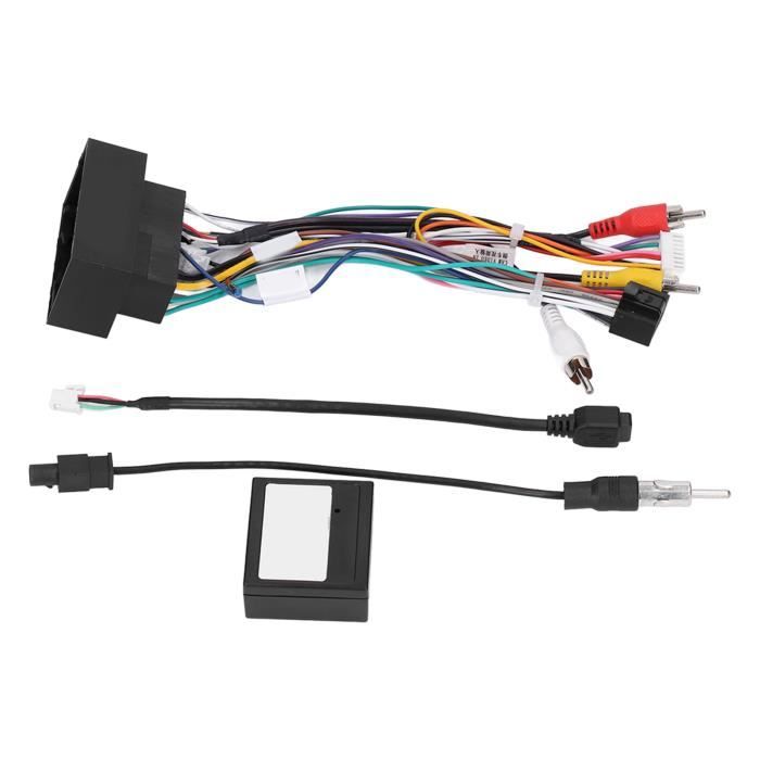 Adaptateur Faisceau Câblage Audio 16 Broches + Boîtier Canbus Pour Peugeot 3008/2008, Citroën C4/C5, DS6 - 7
