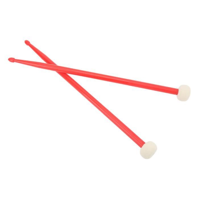 2 Maillets Timbales Avec Tête Feutre - Bâton Caisse Claire Fanfare - Accessoire Percussion