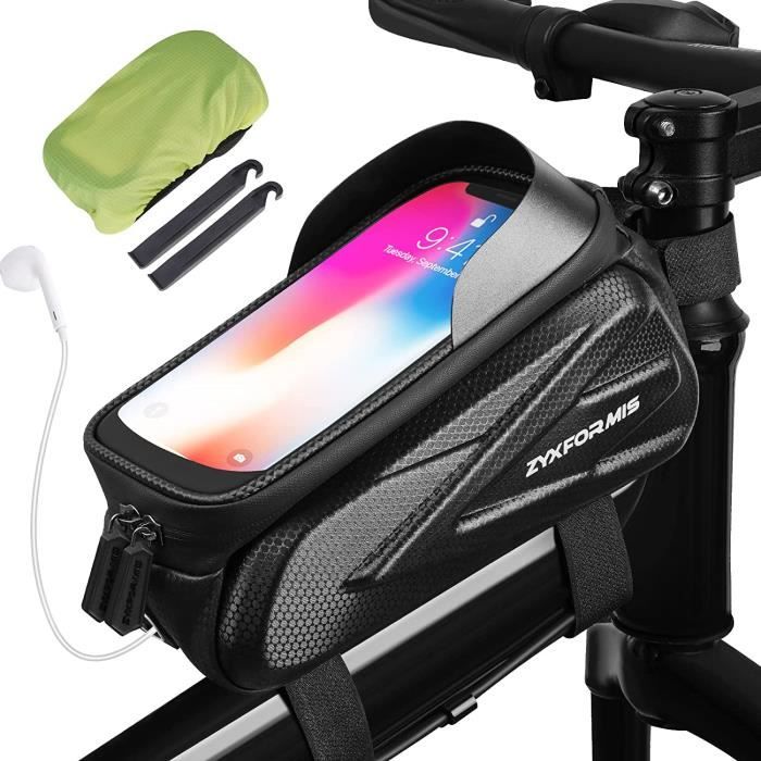 Sacoche Cadre Vélo Vtt Route Shenkey Sacoche De Cae Vélo, Support Telephone Vélo Etanche Sacoche VTT Sacoche Guidon Vélo étanche écran Tactile Téléphone
