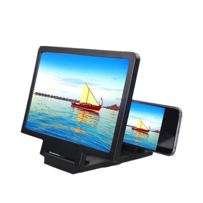 Support de loupe d'écran pour téléphone portable universel Agrandir Stand  Protection des yeux Pliage 3D Affichage de l'écran vidéo - Cdiscount  Téléphonie