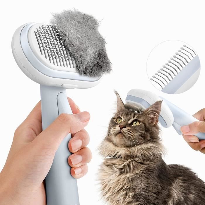 Comparer les prix de KENLUMO Brosse Chats Chiens, Brosses de Toilettage pour Chats et Chiens, Enlèvement Efficace jusqu'à 95%,Bleu