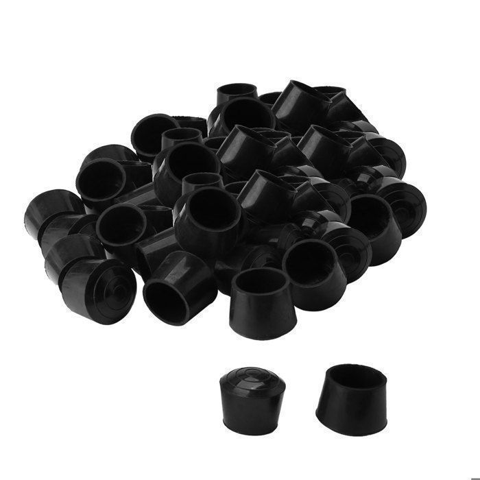 XYWHPGV 4 pièces 40mmX40mm Tube Insert Chaise Jambe Cap Carré Bouchon De Tube en Plastique Noir(72aad 6387c d097b bed6a 827a5 46179