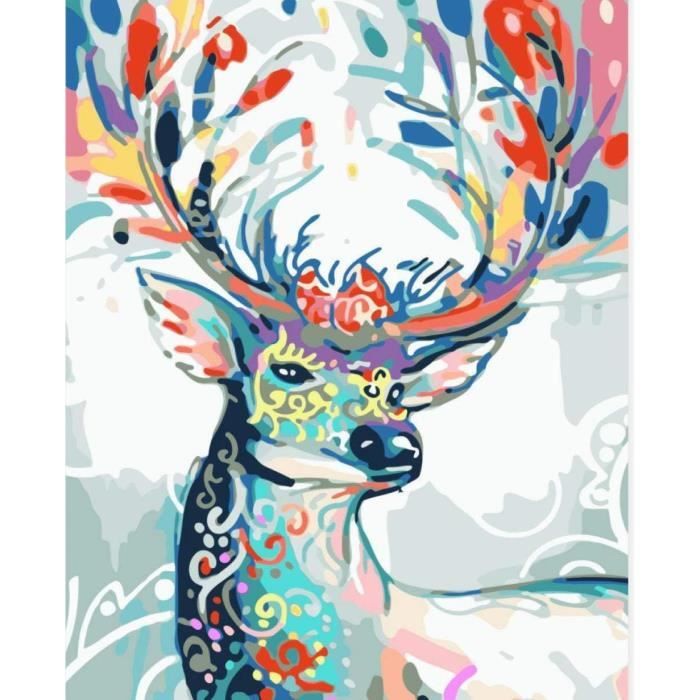 Kit Peinture Par Numéros Adulte - Toile 30x40cm - Fleurs Et Paysages - Décoration Maison - Loisir Créatif