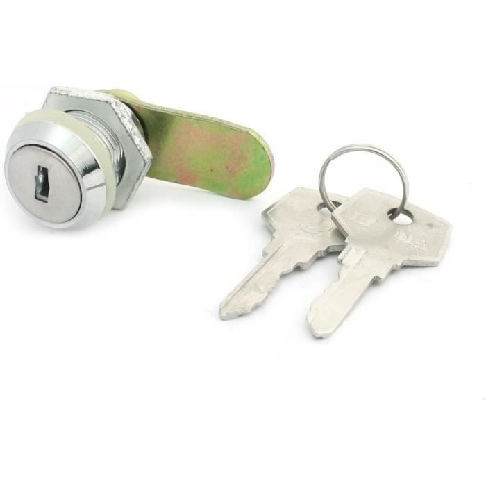 Serrure De Boîte Aux Lettres, 25 Mm, Avec 2 Clés, Serrure De Meubles