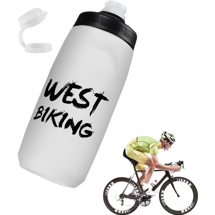 Gourde De Vélo Bleue 610 Ml - Bouteille D'eau Sport Pour Vélo De Route, VTT Ou Fitness