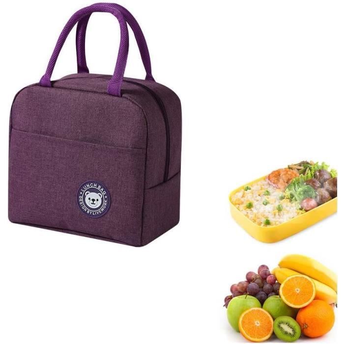 MAXTOP Sac Isotherme Repas Femmes & Homme Portable Sac Dejeuner Lunch Lunch Bag Box Pour Avec Sangle Réglable Unisexe Pour Bureau Ecole Travail Voyage Pique-nique.(Bleu Foncé,M