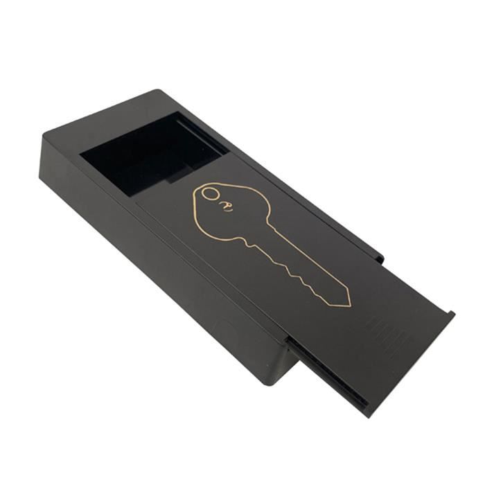 Tidyard Boîte à Clés Magnétique Noir 30x20 Cm - Panneau En Verre Trempé Pour Notes Et Photos