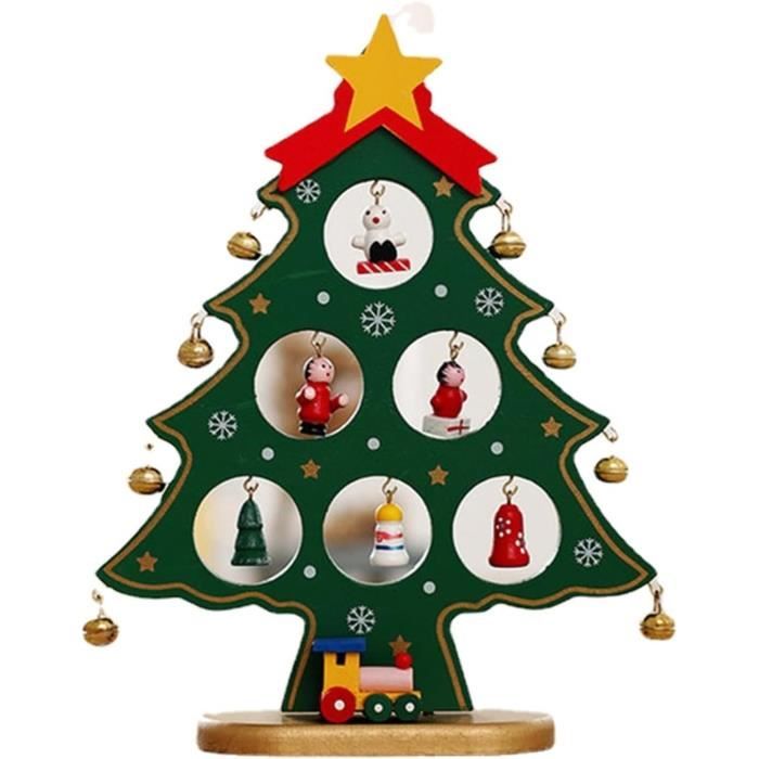 Mini Sapin De Noël En Bois À Faire SoiMême Décorations De Bureau