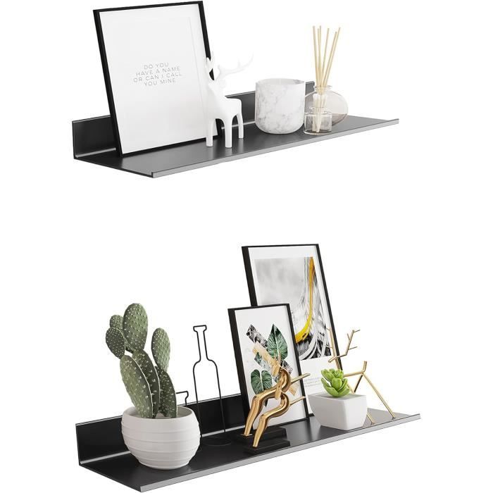 Étagère Murale Métal Avec LED – 120 X 80 X 15 Cm, Pour Bouteilles Et Verres, Bar, Cuisine, Salon (noir, Contrôle Par App)
