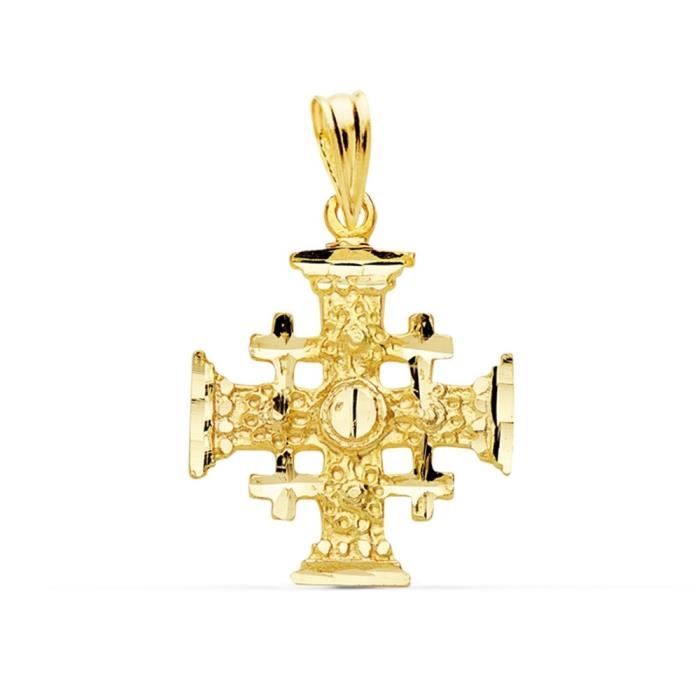 3 Pendentifs Croix De Jérusalem En Nacre - Sculptés à La Main, Bénis, Fabrication Israël, Neufs Avec étiquettes