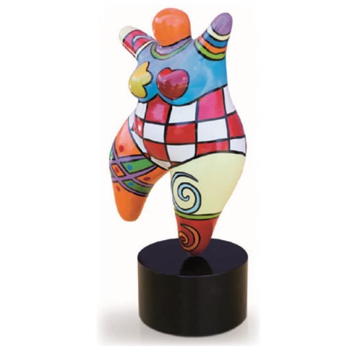 Statue de femme danseuse ou Nana style Niki de Saint Phalle, en résine Statue de femme danseuse ou Nana style Niki de Saint Phalle, en résine