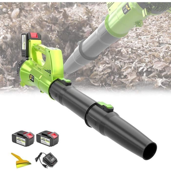 Aspirateur Souffleur de feuilles électrique sans fil, 2 batteries et 1