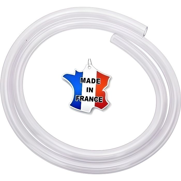 Tuyau D'essence 3 Mètres, Diamètre Intérieur 8 Mm - Avec 12 Colliers De Serrage Inox - Pour Voiture, Moto, Tondeuse, Tracteur - 8