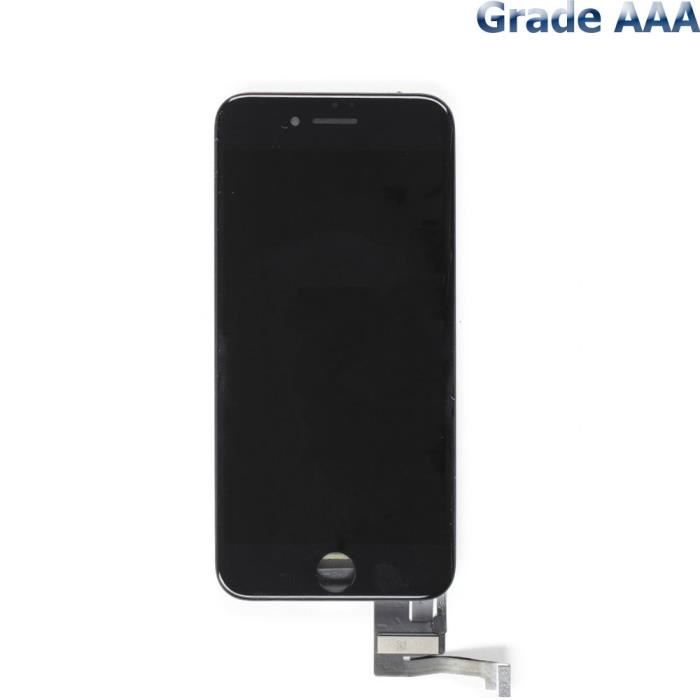 Ecran iPhone 7 Plus Noir LCD+ Vitre Tactile Sur Chassis- Grade AAA (avec verre trempé)