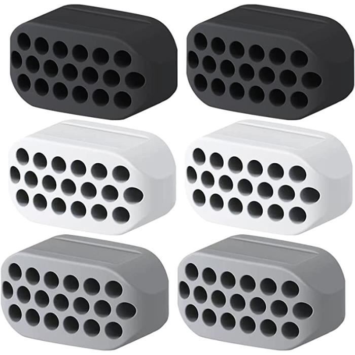Lot De 10 Gommes à Mâcher Pour Muscler La Mâchoire - Entraîneur Jawline Homme Femme - Noir Et Gris