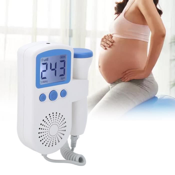 XXU® Détection de battement de coeur de bébé fœtal surveillant les femmes enceintes détecteur de battement de coeur fœtal pour la cl