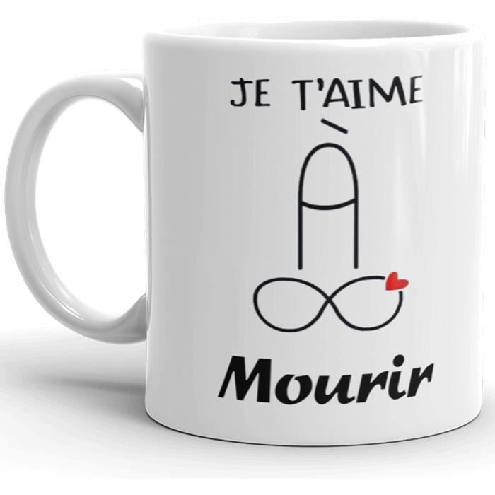 Mug Humour Amour Je T Aime A Mourir Tasse Drole Homme Femme Et Coquine Idee Cadeau Noel Anniversaire Fete Famille Collegue Am 294 Cdiscount Puericulture Eveil Bebe