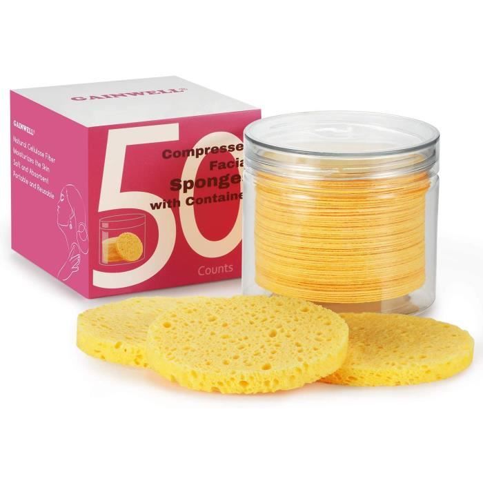 18 Éponges Cellulose Comprimées - Multi-usage Maison, Cuisine, Voiture - 6 Couleurs - Absorption Maxi