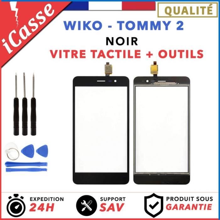VITRE ECRAN TACTILE POUR SAMSUNG TREND DUOS S7560 NOIR OUTILS + COLLE