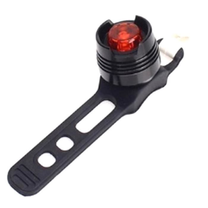 Feu Arrière LED Vélo – Sécurité Flash – 66x28x40mm – Lumière Rouge