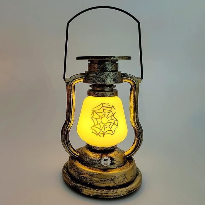 Lanterne Tempête LED Rechargeable USB-C - Lumière Jaune Chaleureuse - Pour Camping, Jardin, Secours