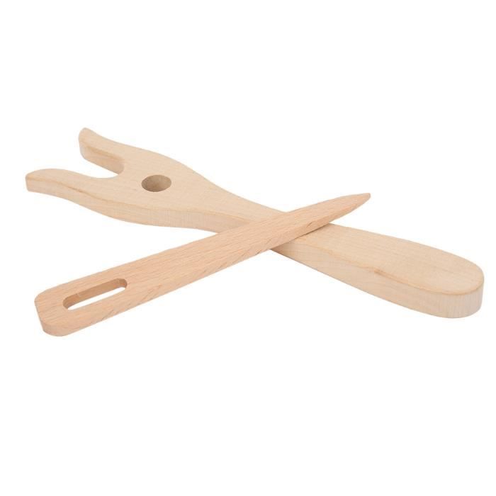 Tricotin Ensemble De Poupées à Tricoter Françaises - 2 Pièces En Bois