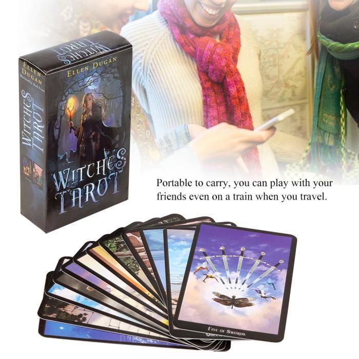 Jeu De Tarot 78 Cartes – Motif Feuille D'Or, PVC Imperméable, Coffret Magnétique – Livret 36 Pages – Version Anglaise