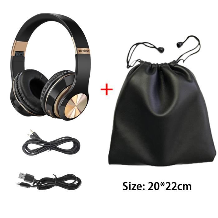 Casques,Écouteurs sans fil Bluetooth avec micro,réduction du bruit sur ...