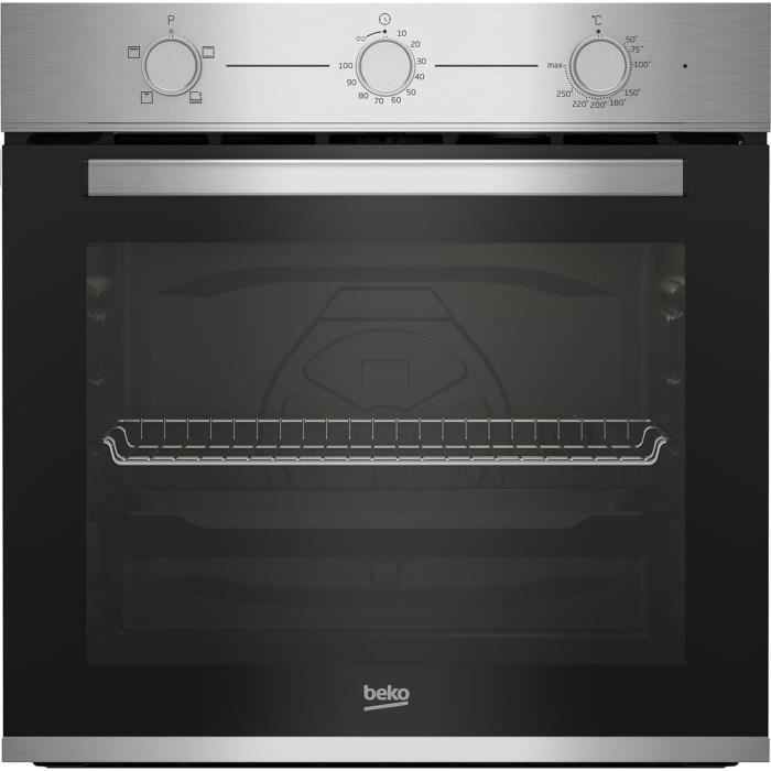 Four encastrable Nettoyage vapeur Convection naturelle BEKO BBIC12100XD Inox 60x60cm
