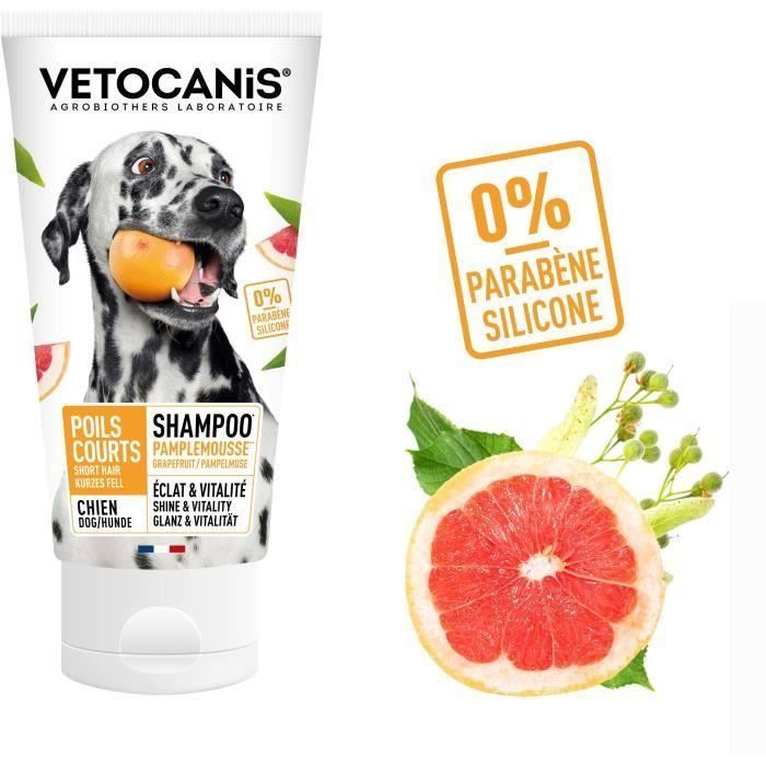 VETOCANIS Shampoing poils ras Pour chien Lot de 3