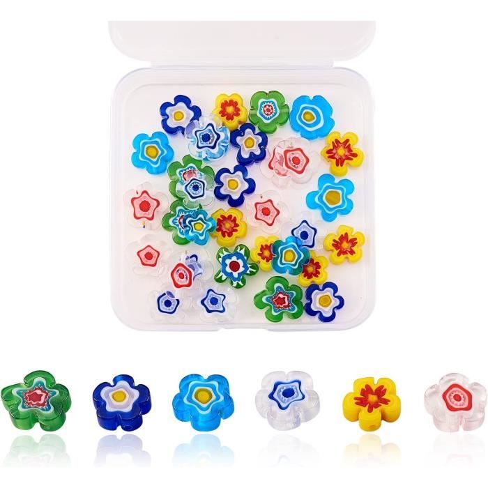 Kit Perles Verre 24000 Pièces Noa Home - Avec Lettres Alphabet Et Cordon élastique - DIY Bijoux