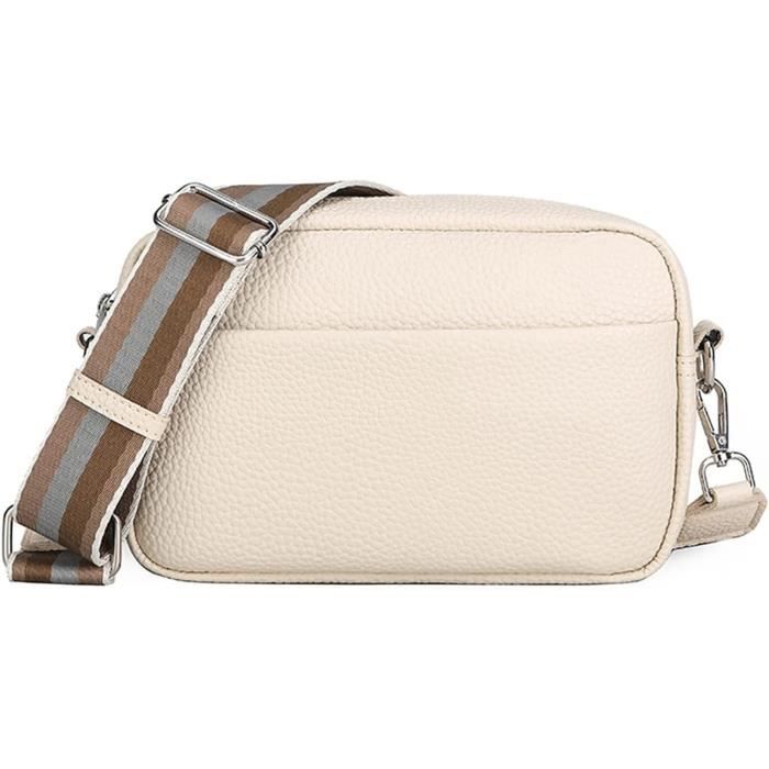 Sac Bandoulière Femme En Cuir Synthétique – Forme Appareil Photo Rétro, Idéal Quotidien, 13 X 17 X 5 Cm, Plusieurs Couleurs