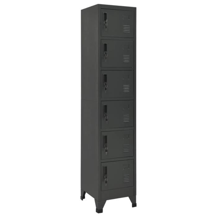 Armoire à casiers avec 3 compartiments 38 x 45 x 180 cm-LEF