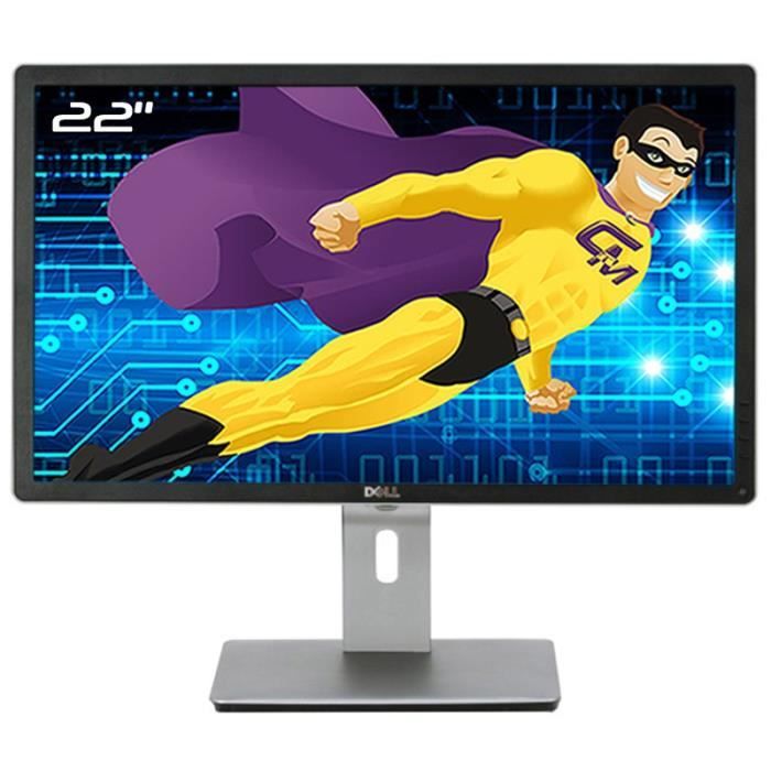 Ecran PC 22 Dell P2213f 044FGY 44FGY LED TFT VGA DVI-D DisplayPort USB 16:10