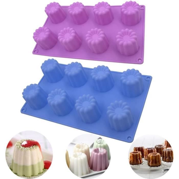 Moule Silicone Rose Actuel - 25 Mini Cannelés - Neuf
