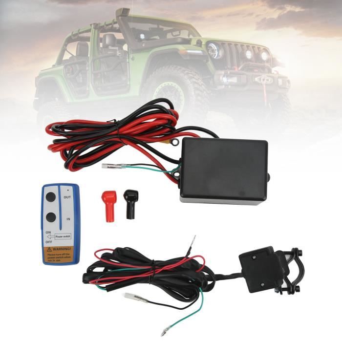 Télécommande Treuil Filé Main Câble Télécommande Universel Pour Treuil 9,2 Pieds - Filaire, Performance Stable, Noir Enchantix Winx