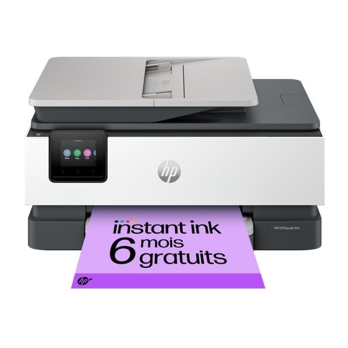 HP OfficeJet Pro 8124e – Imprimante tout-en-un – Jet d’encre couleur avec 3 mois d’Instant Ink inclus avec HP+