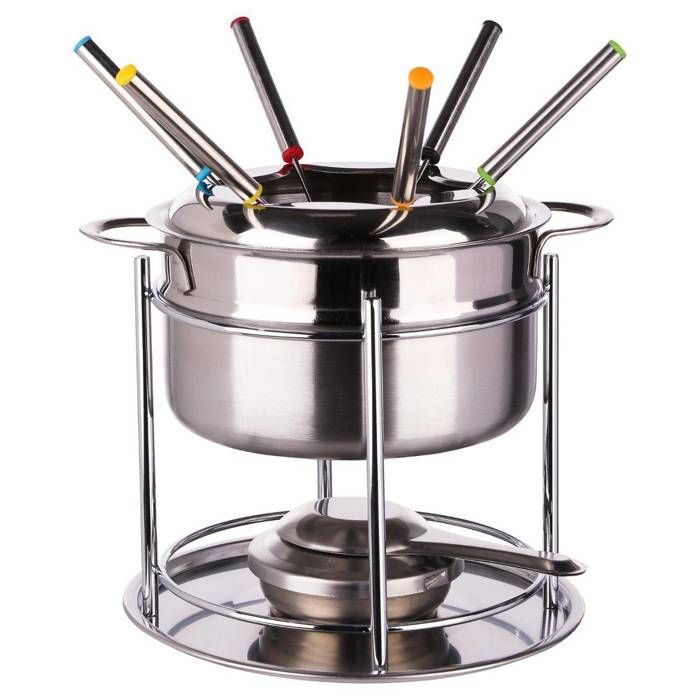 SERVICE FONDUE 6 PERS INOX