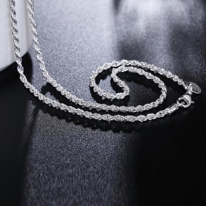 Collier Chaîne Vintage 39cm – Plaqué Or Trois Couleurs – Bijou élégant (Occasion)